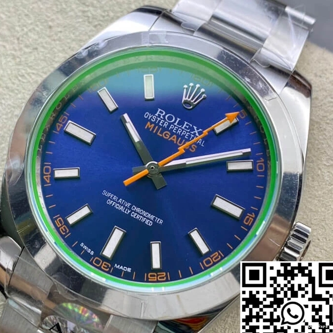 Blue Factory Milgauss 116400GV Rolex Dial AR 0704